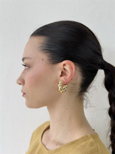 Retrobird Design Bright Yellow Retro Model Earrings