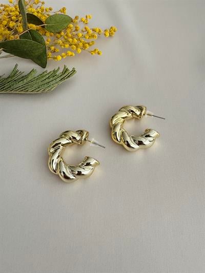 Retrobird Design Bright Yellow Retro Model Earrings