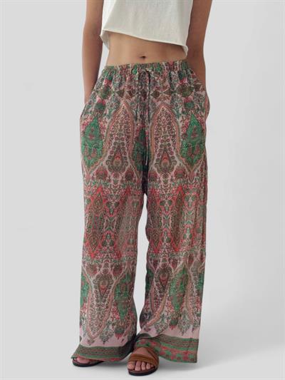 Retrobird Tasarım Şort Astarlı Şifon Mercan Pantolon