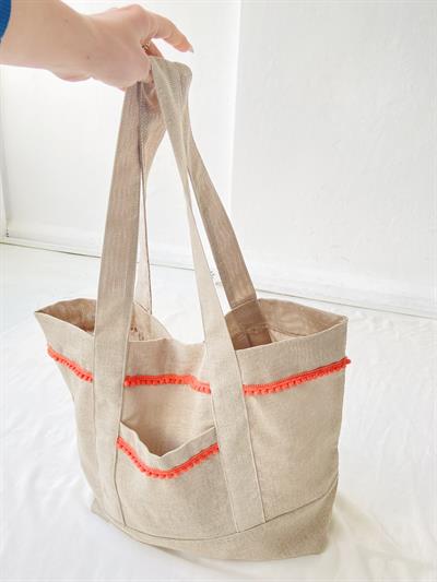 Retrobird Design Tote Sand Colored Bag Shopping Bag