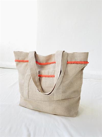 Retrobird Design Tote Sand Colored Bag Shopping Bag