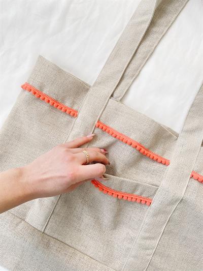 Retrobird Design Tote Sand Colored Bag Shopping Bag