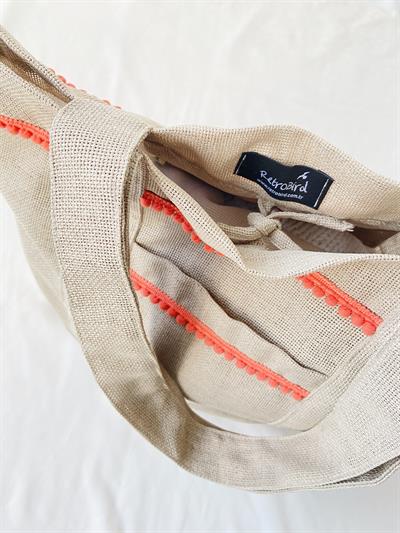 Retrobird Design Tote Sand Colored Bag Shopping Bag