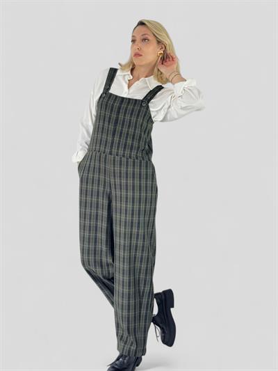 Retrobird Tasarım Haki Uzun Tulum Salopet