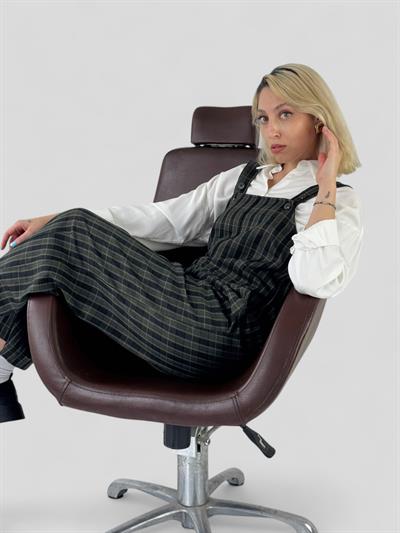 Retrobird Tasarım Haki Uzun Tulum Salopet