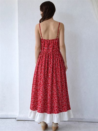 Retrobird Design Victorian Countryside Red Dress