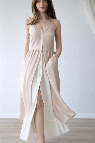 Retrobird Design Victorian Countryside Cream Dress