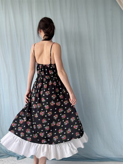 Retrobird Design Victorian Countryside Black Dress