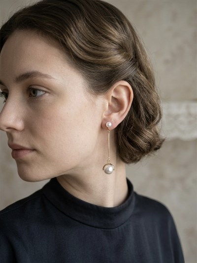 Retrobird Vintage Style Tasarım İnci Renkli Küpe