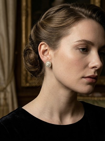 Retrobird Vintage Style Gold Renkli Tasarım Küpe