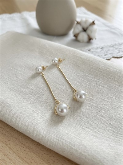 Retrobird Vintage Style Tasarım İnci Renkli Küpe