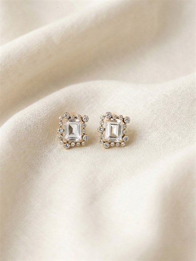 Retrobird Vintage Style Altın Gümüş Renkli Küpe