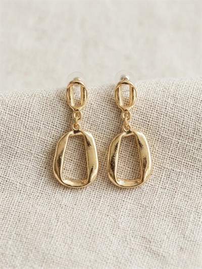 Retrobird Vintage Style Sarı Renkli Küpe