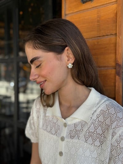 Retrobird Design Vintage Style Yellow Earrings