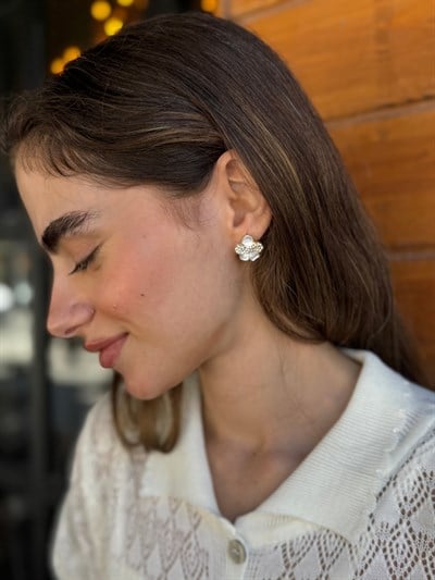 Retrobird Design Vintage Style Yellow Earrings