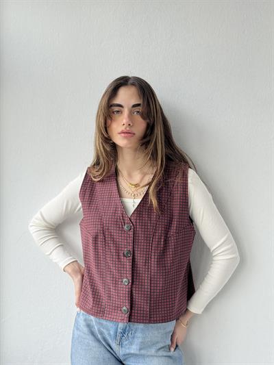 Retrobird Design Tile-Colored Vest