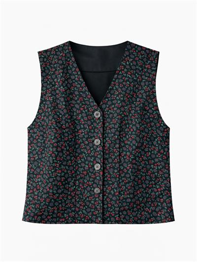 Retrobird Tasarım Siyah Renkli Yelek