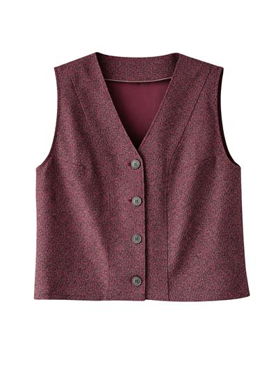 Retrobird Design Plum Colored Vest