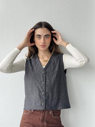 Retrobird Tasarım Antrasit Renkli Yelek