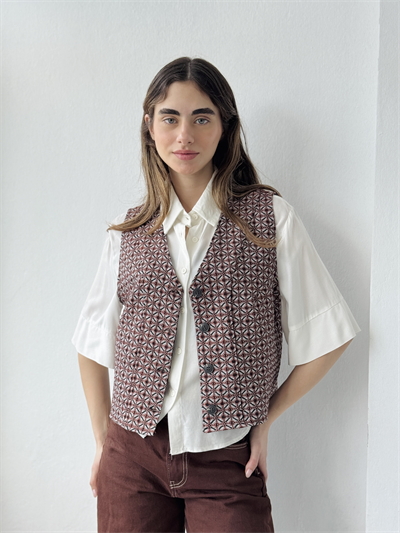 Retrobird Tasarım Bakır Renkli Yelek