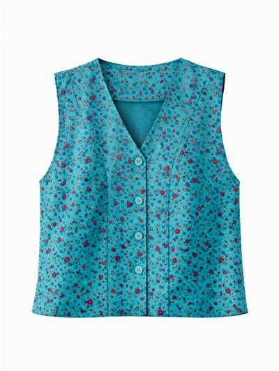 Retrobird Tasarım Turkuaz Renkli Yelek