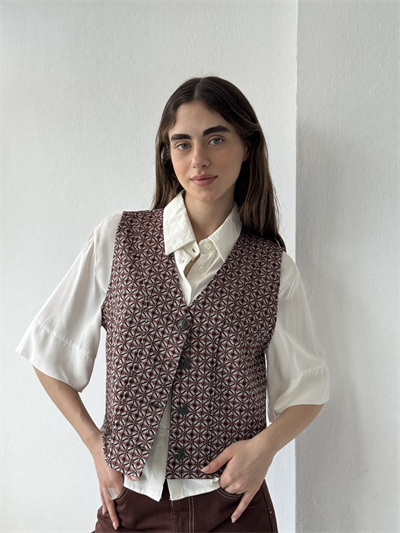 Retrobird Tasarım Bakır Renkli Yelek