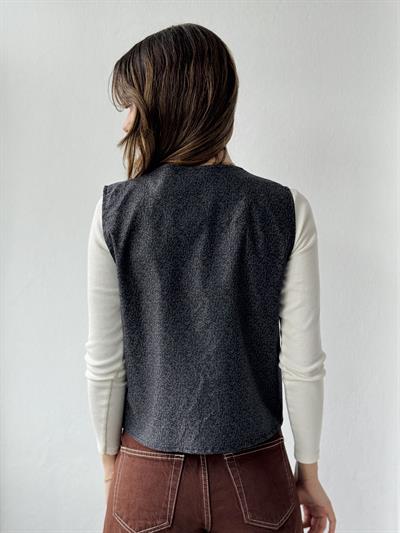 Retrobird Tasarım Antrasit Renkli Yelek