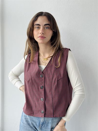 Retrobird Design Tile-Colored Vest