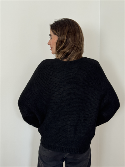 Retrobird Black Knitted Sweater