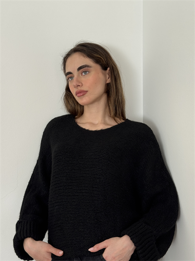 Retrobird Black Knitted Sweater