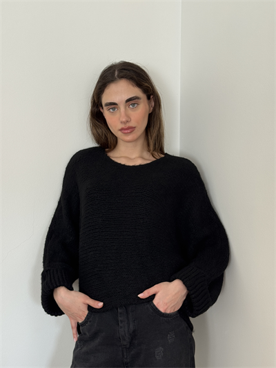 Retrobird Black Knitted Sweater