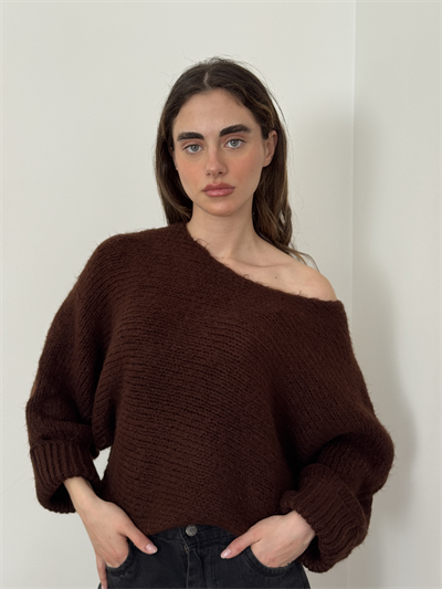 Retrobird Brown Knitted Sweater