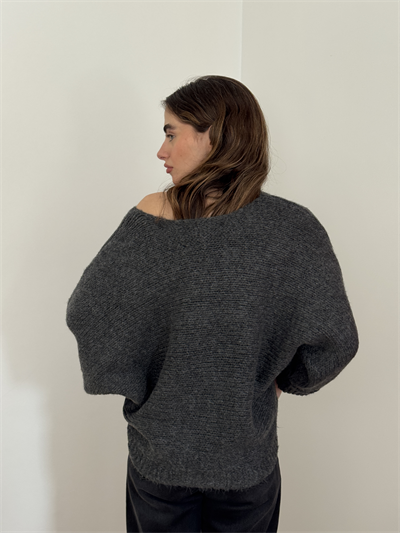 Retrobird Smoke Gray Knit Sweater