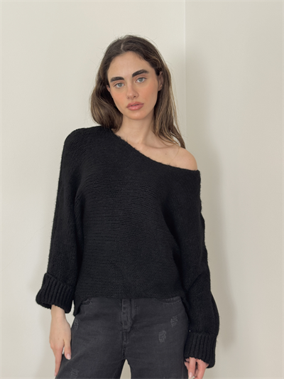 Retrobird Black Knitted Sweater