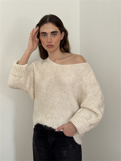 Retrobird Beige Knitted Sweater