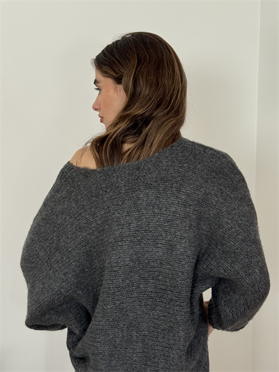 Retrobird Smoke Gray Knit Sweater