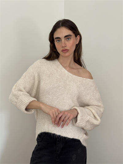 Retrobird Beige Knitted Sweater