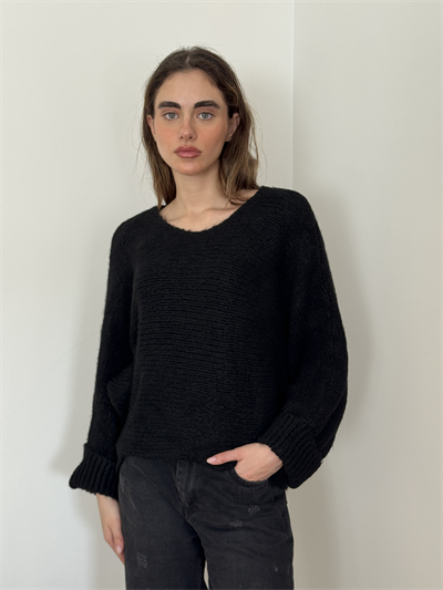 Retrobird Black Knitted Sweater