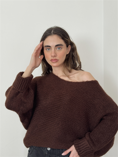 Retrobird Brown Knitted Sweater
