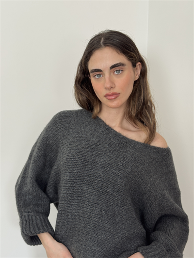 Retrobird Smoke Gray Knit Sweater