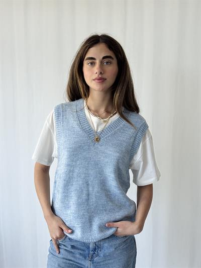 Retrobird Kül Mavi Triko Süveter