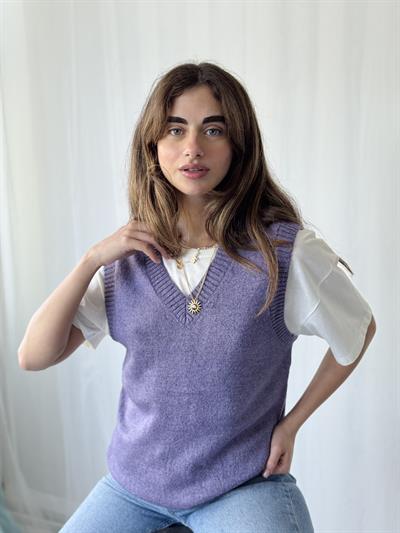 Retrobird Lila Triko Süveter