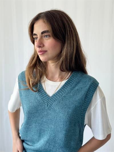 Retrobird Petrol Triko Süveter