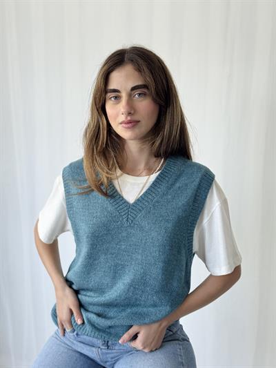 Retrobird Petrol Triko Süveter