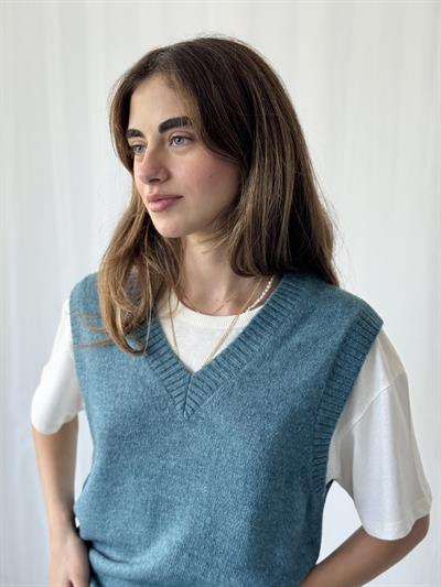 Retrobird Petrol Triko Süveter