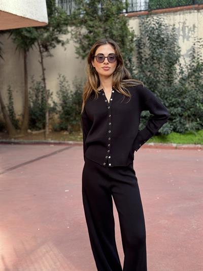 Retrobird Black Knitted Set