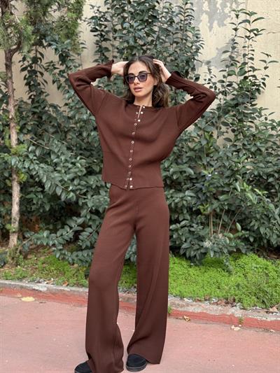 Retrobird Brown Knitted Set