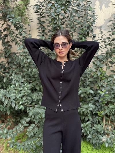 Retrobird Black Knitted Set