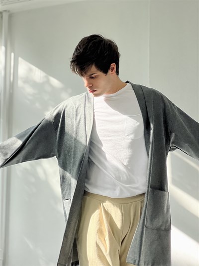 Retrobird Unisex Cepli Kışlık Hırka Kimono