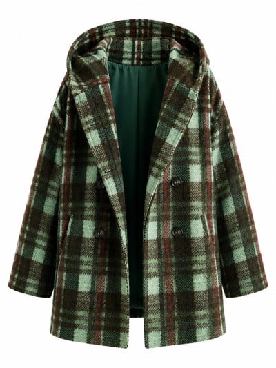 Retrobird Urban Retro Kapüşonlu Oversize Haki Ceket Kaban